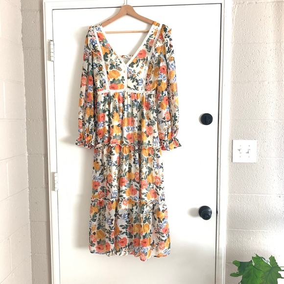 Vanessa Dress I’m Creme Floral NWT - Picture 6 of 6